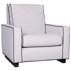 Minotti Designer Fabric Armchair Grey Chair