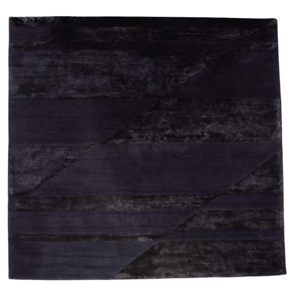 Minotti Fluxus Fabric Rug Dark Blue Pattern For Sale at 1stDibs ...