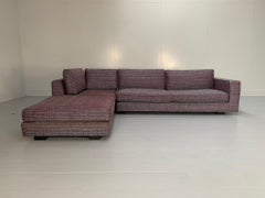 Minotti "Freeman" 4-Seat L-Shape Sofa - In Dedar Tweed Fabric
