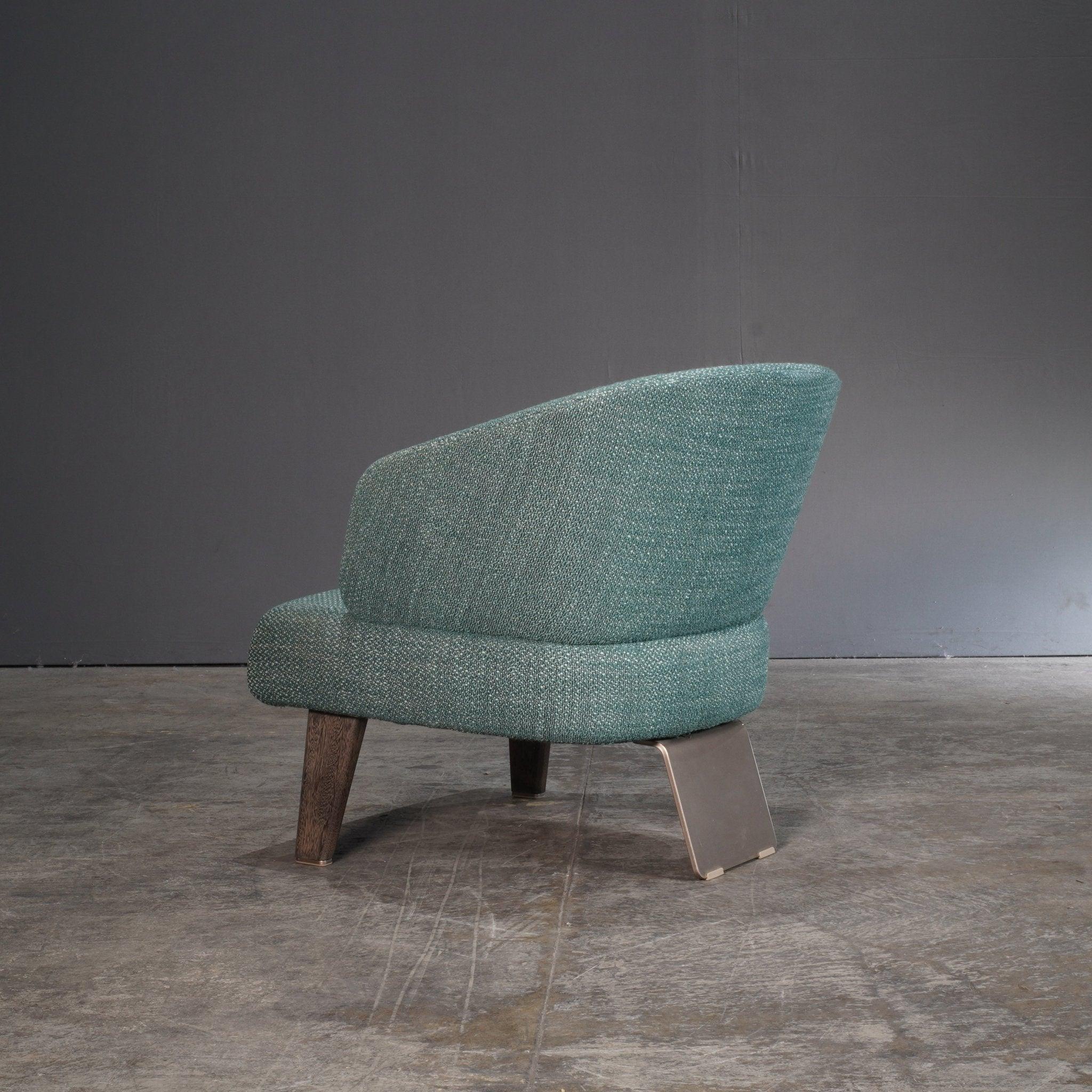 italien Fauteuil Aston vert Minotti de Rodolfo Dordoni en vente