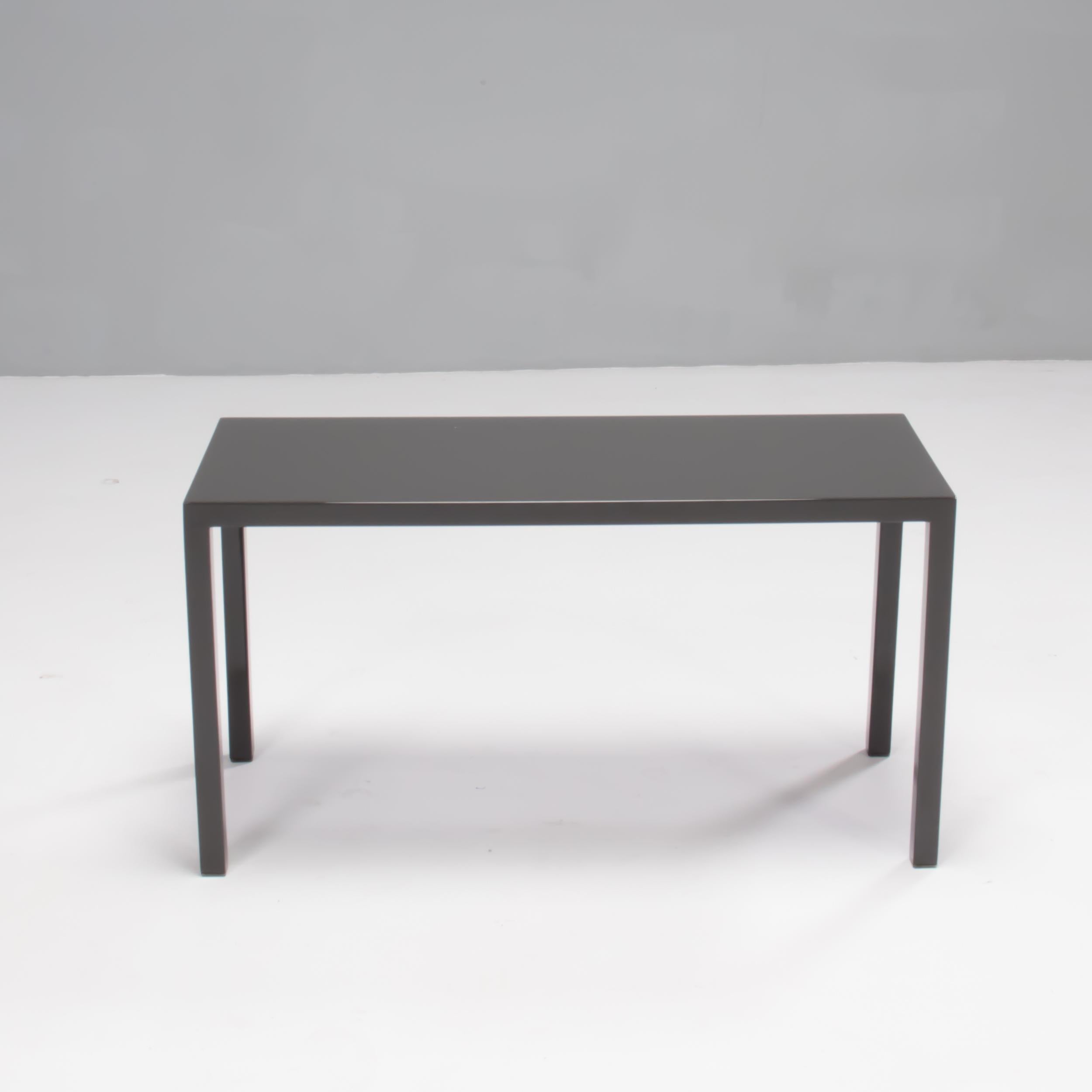 Minotti Grey Lacquered Console Table 2