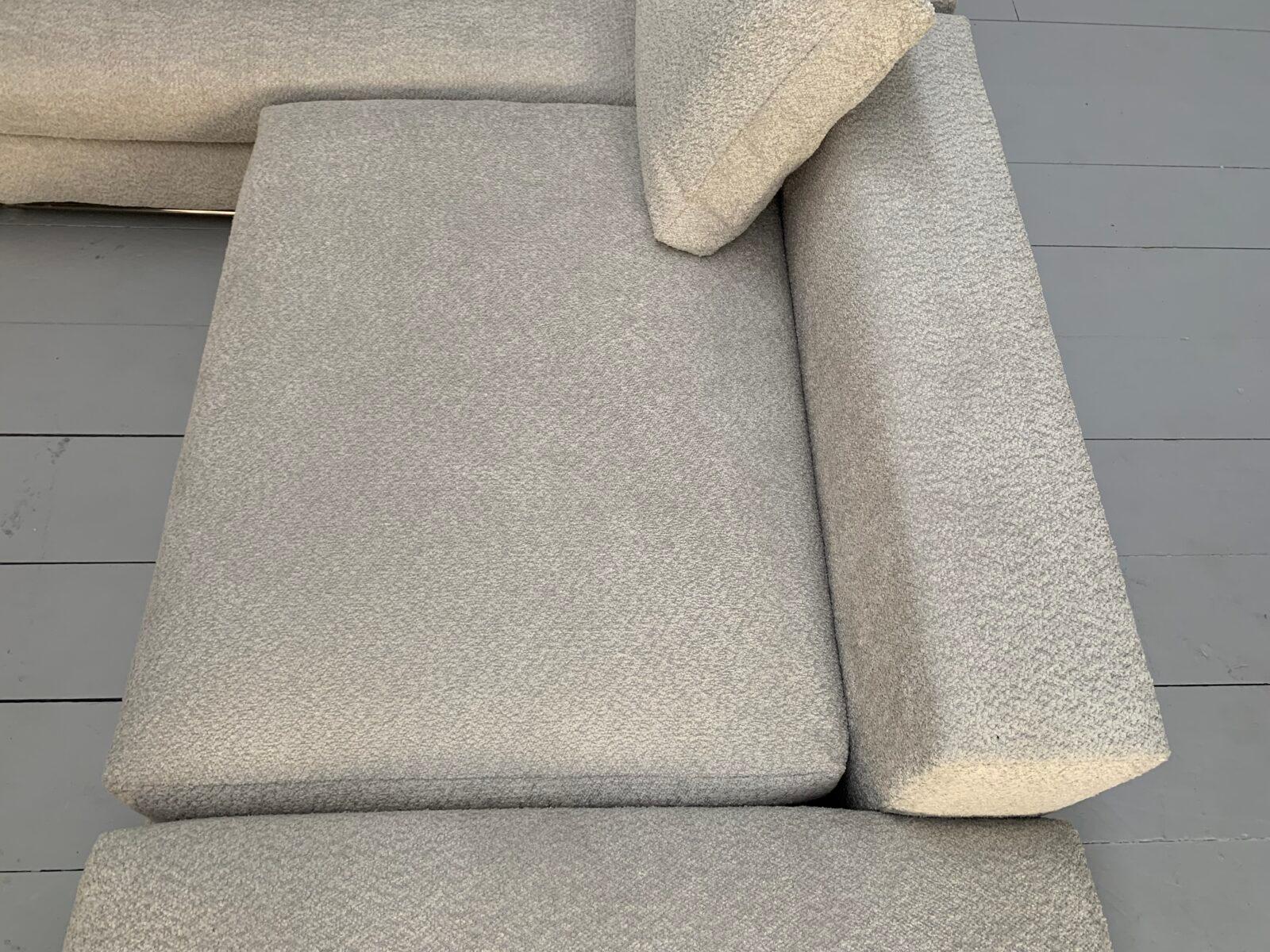 Minotti Hamilton 6-sitziges L-förmiges Sofa - Boucle-Stoff (Bouclé)