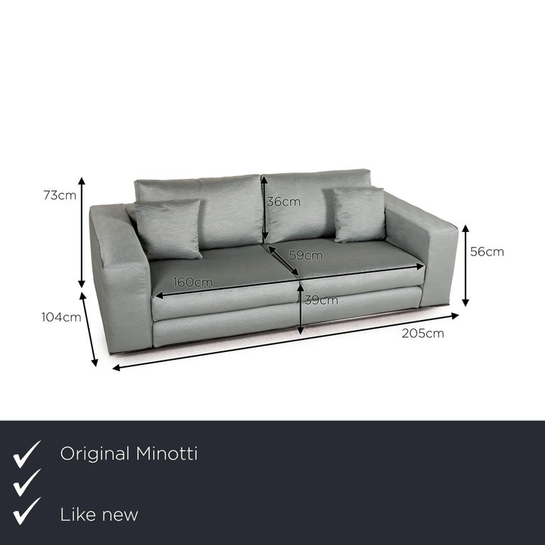 Minotti Hamilton Fabric Sofa Green Two Seater Couch at 1stDibs | couch for  sale hamilton, hamilton fabric sales