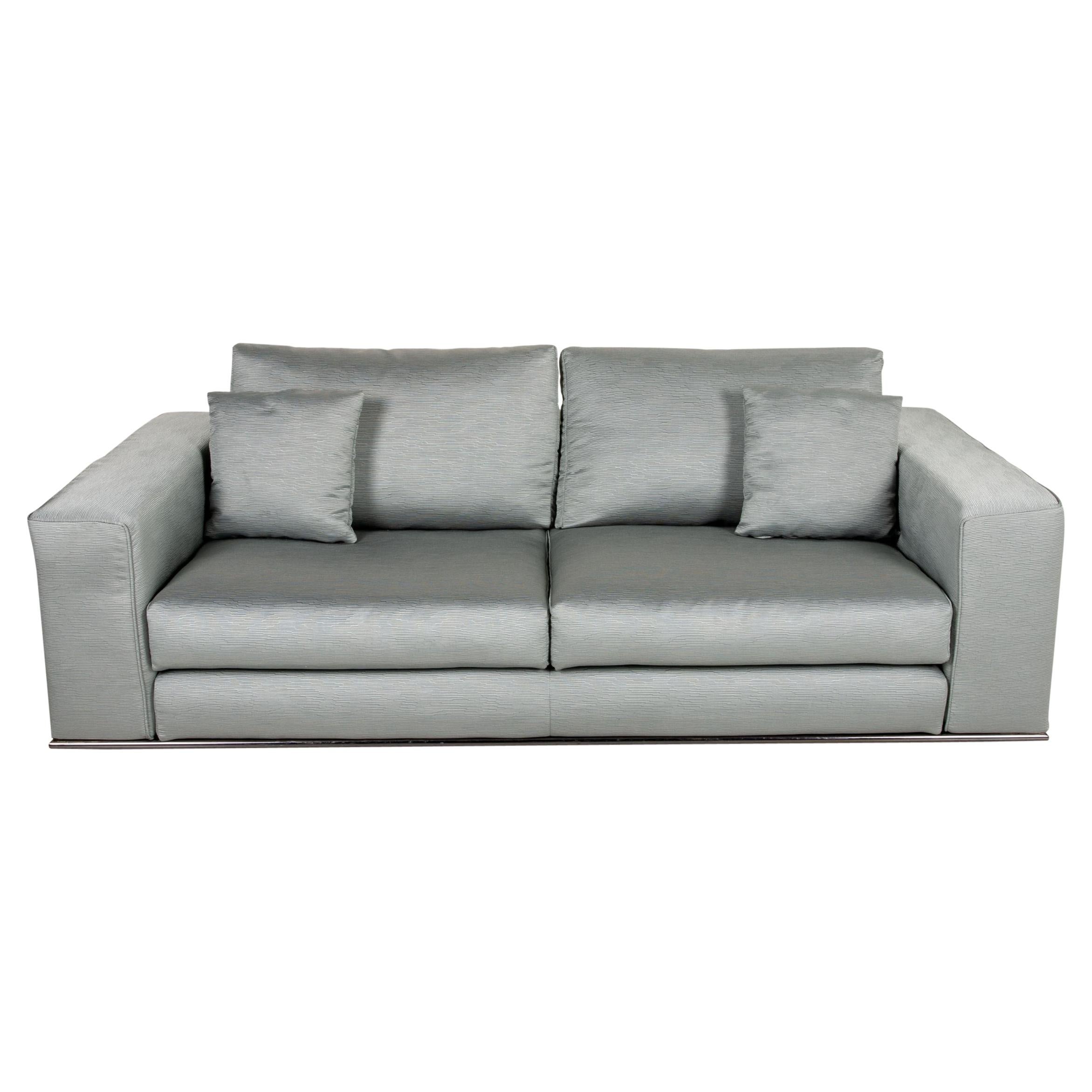 Minotti Hamilton Fabric Sofa Green Two Seater Couch at 1stDibs couch