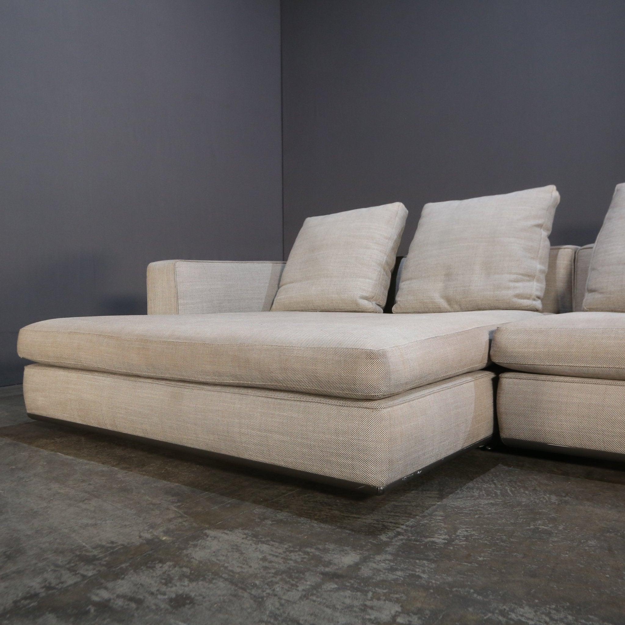 Minotti Hamilton-Sofa mit Chaise von Rodolfo Dordoni (Moderne)
