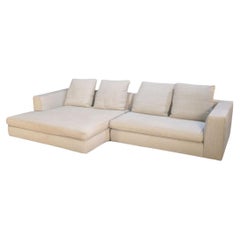 Minotti Hamilton Sofa with Chaise by Rodolfo Dordoni