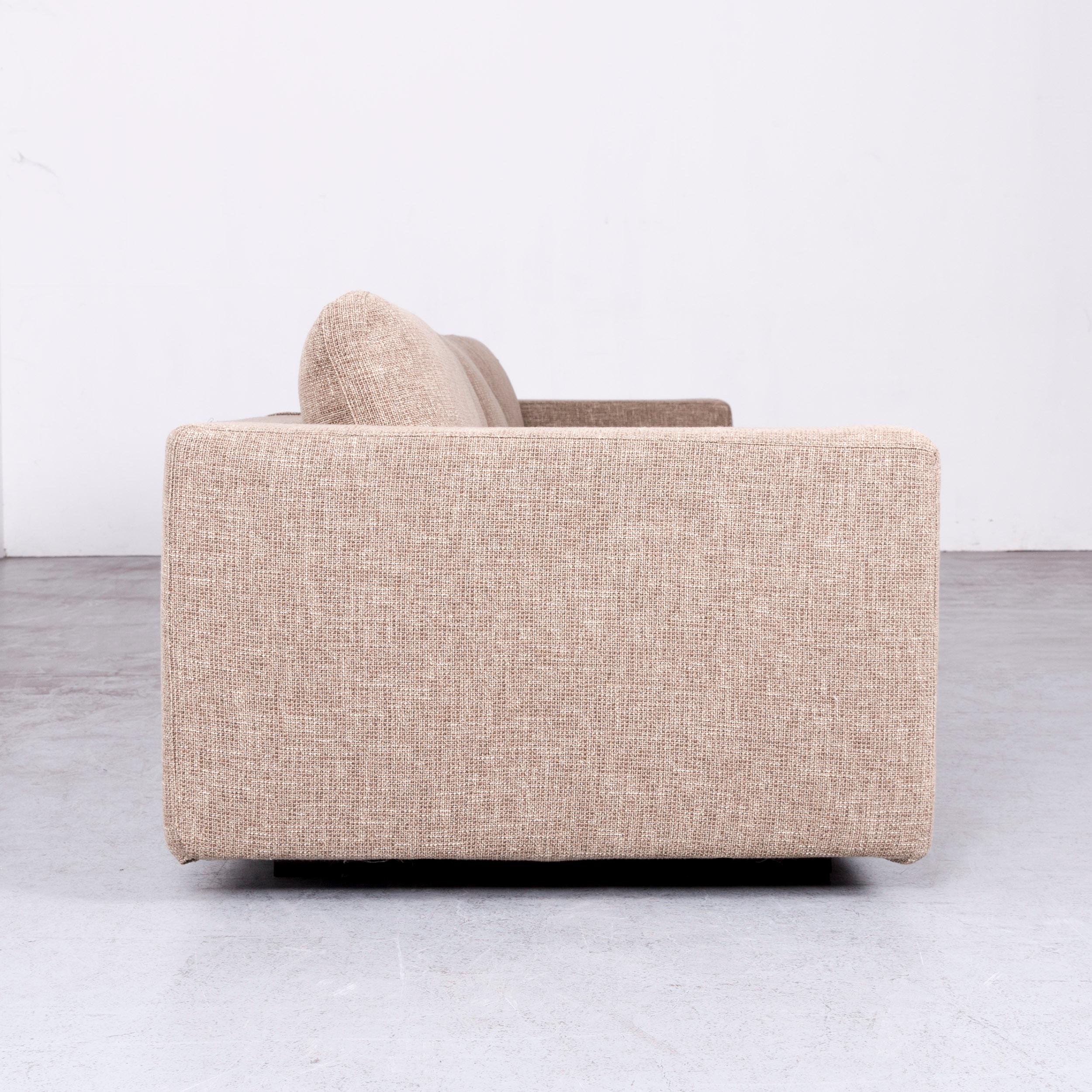 Minotti Hilton Designer Fabric Sofa Brown Corner Couch 1