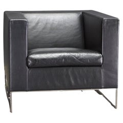 Minotti Klee Leather Chair by Rodolfo Dordoni