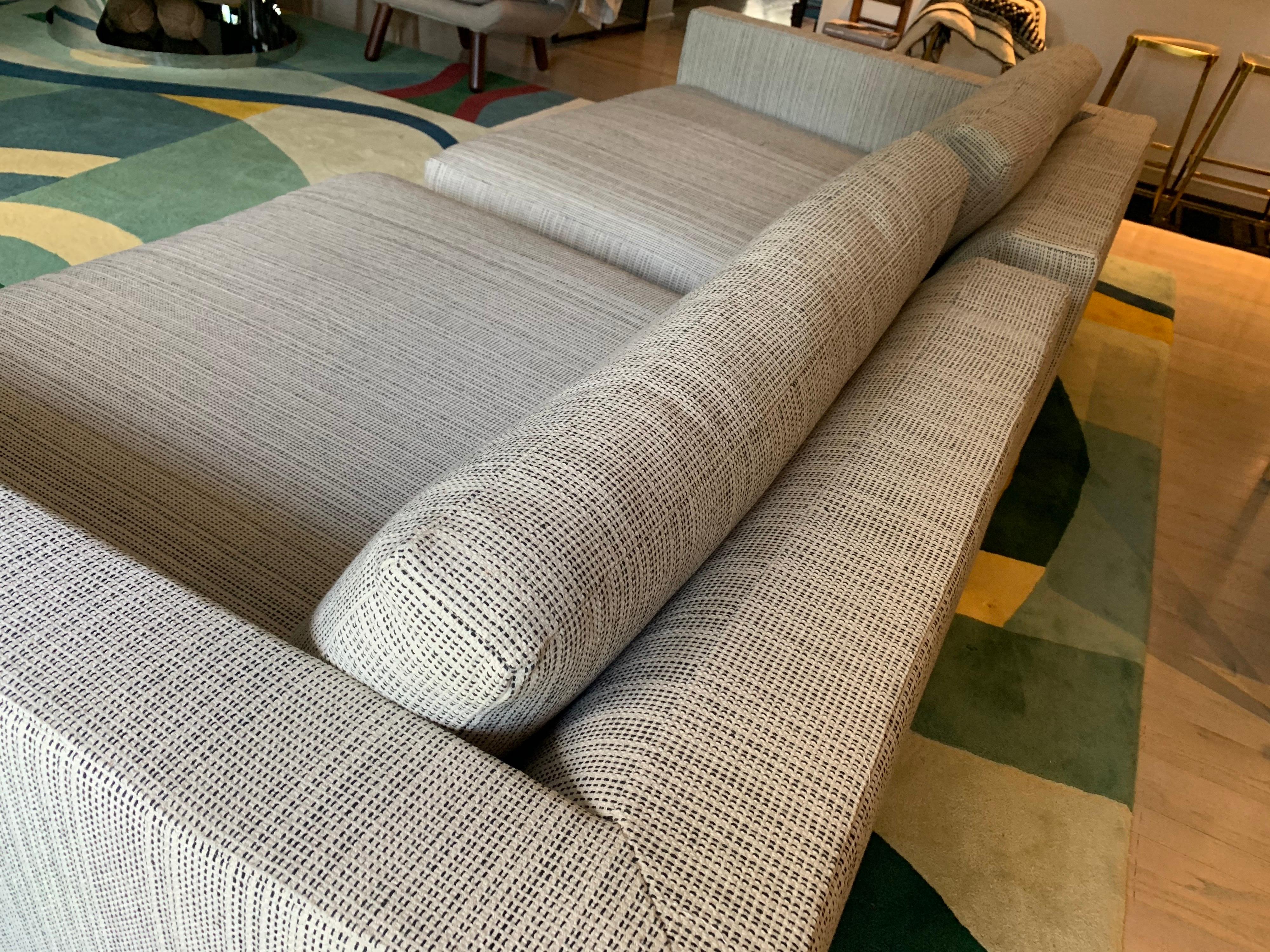 Post-Modern Oversized Minotti Labelled Two-Piece Deep Sofa