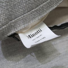 Minotti Hellgraues Sektionssofa