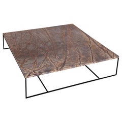 Table basse Minotti en marbre et acier par Rodolfo Dordoni