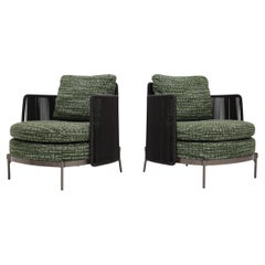 Minotti Sillas de salón con cinta para exteriores