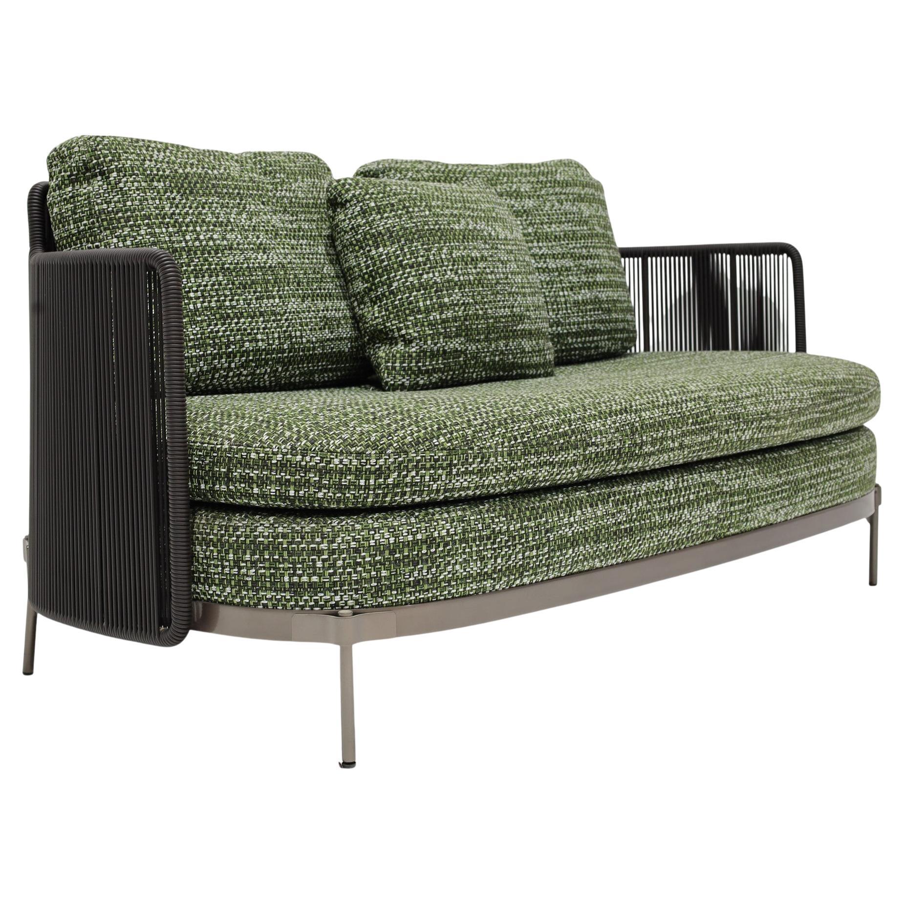 Minotti Outdoor Tape Sofa, Steel and Upholstery, Modern Design, Italy ...