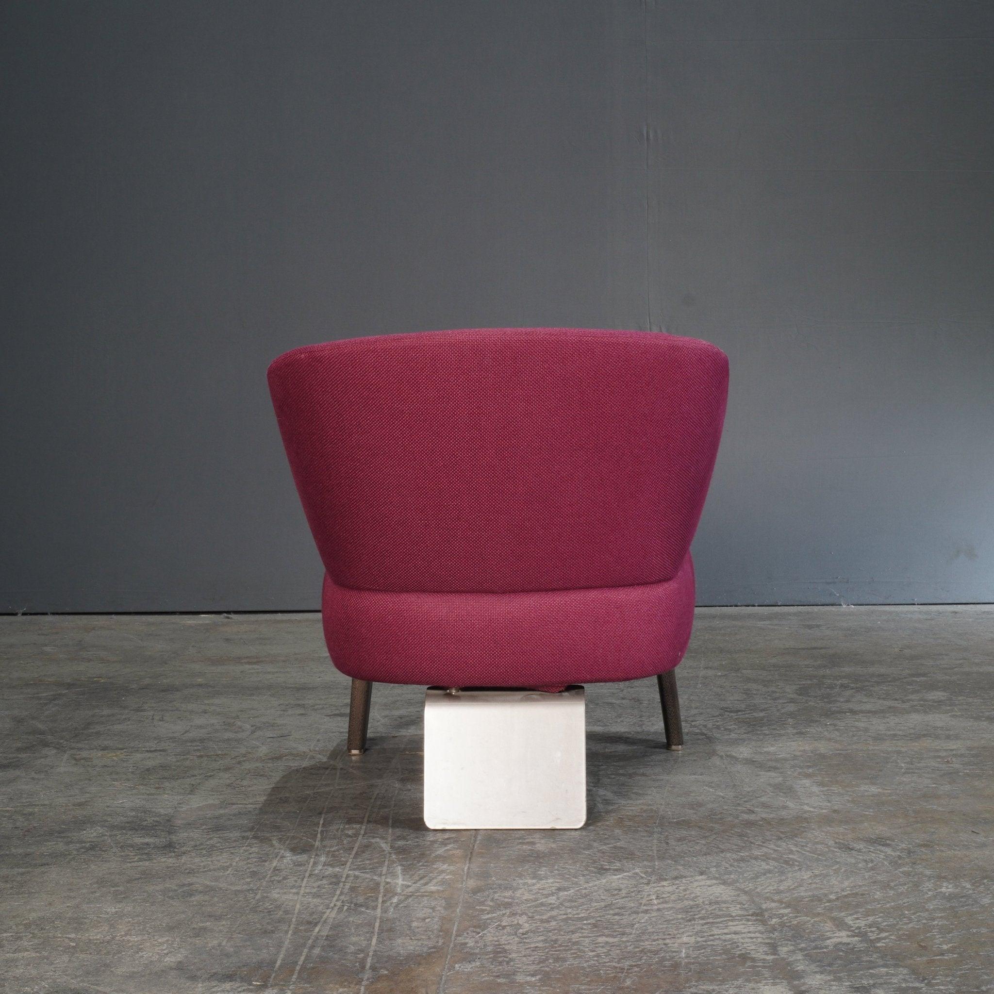 Minotti Pflaumenfarbener Aston-Sessel von Rodolfo Dordoni (Stoff) im Angebot