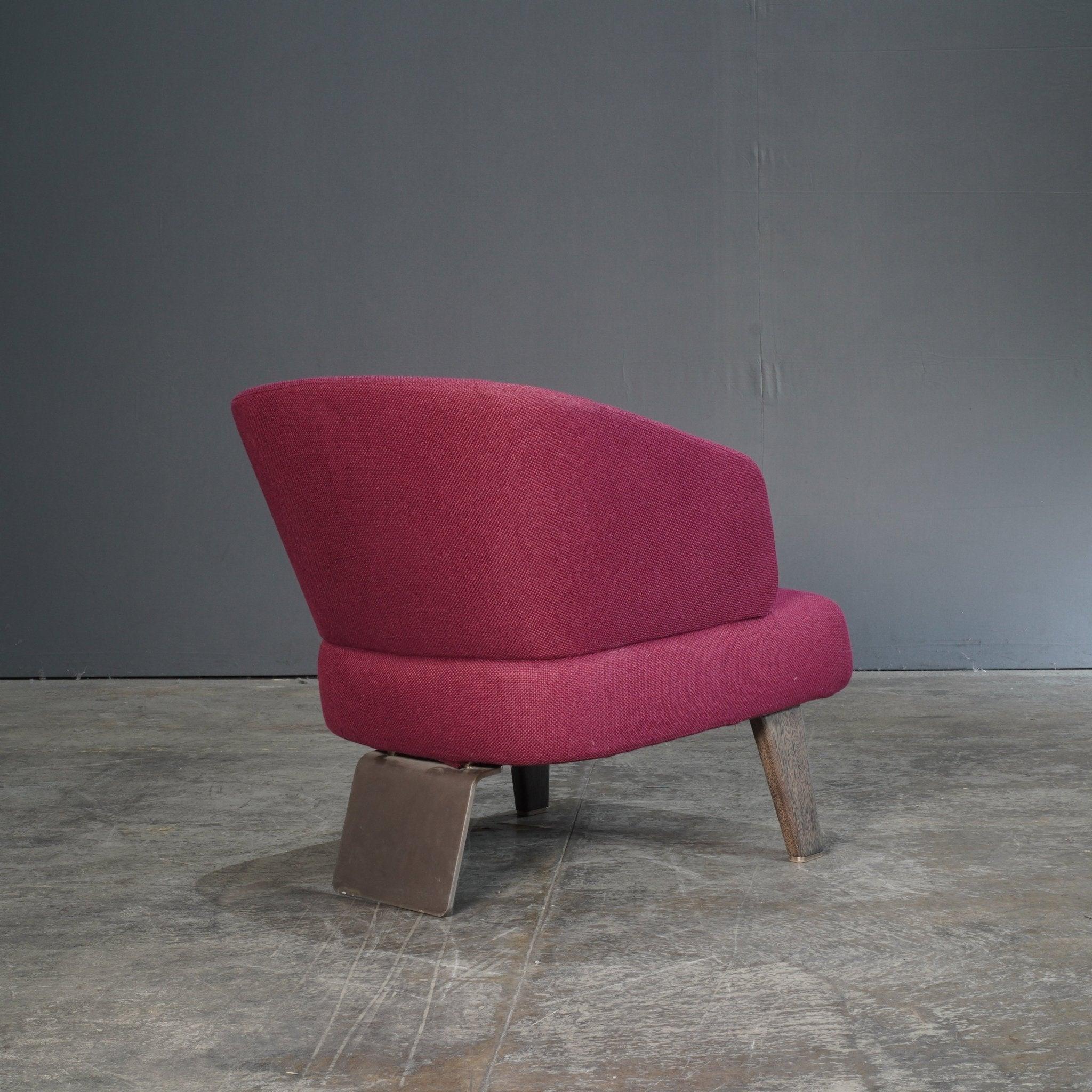 Minotti Pflaumenfarbener Aston-Sessel von Rodolfo Dordoni im Angebot 1