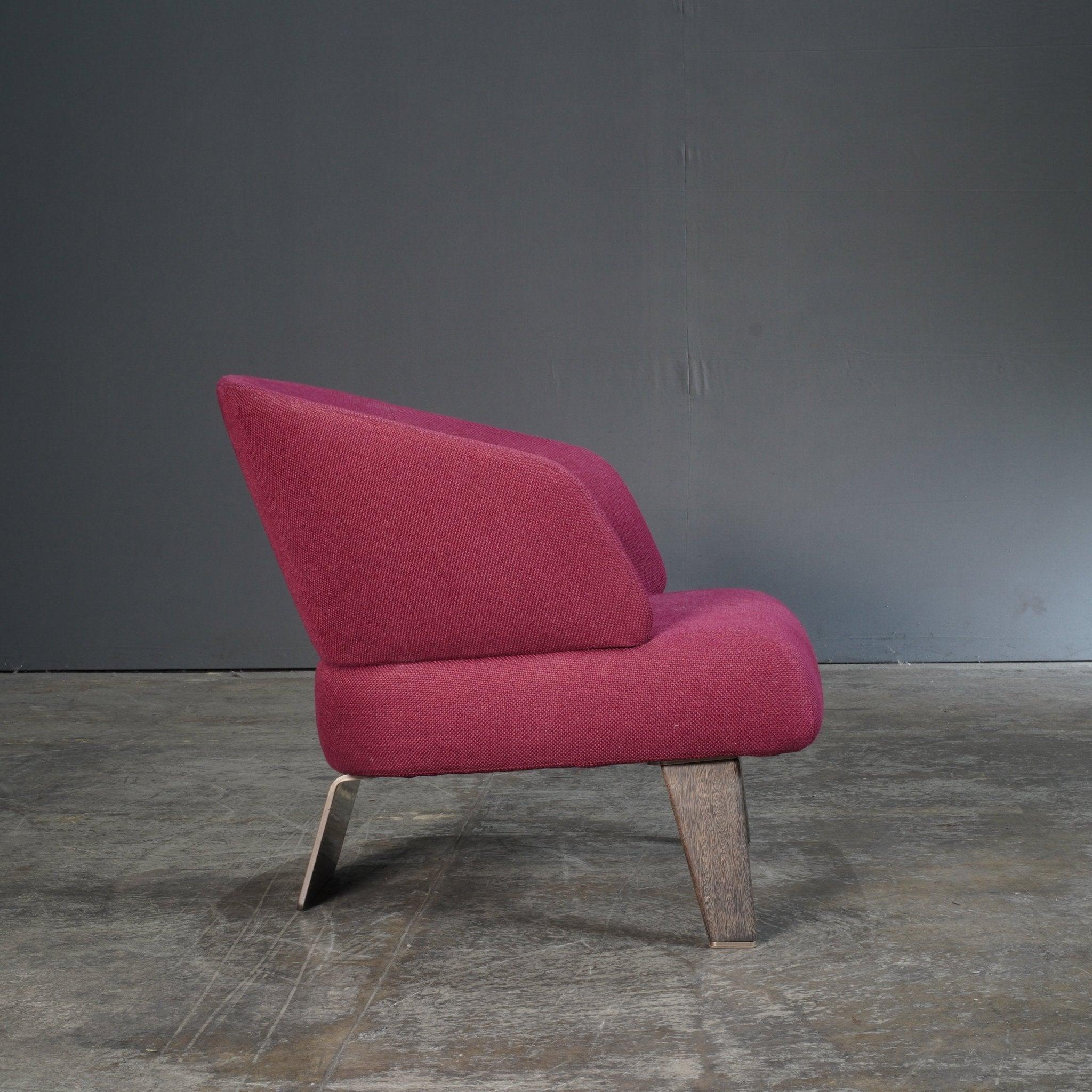 Minotti Pflaumenfarbener Aston-Sessel von Rodolfo Dordoni im Angebot 2