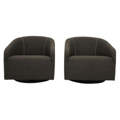 Minotti Portofino Dreh-Loungesessel, Paar
