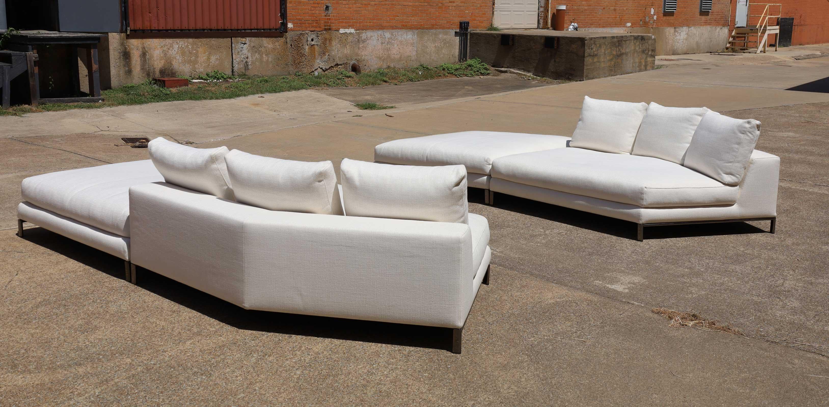 Minotti Sitzgruppe entworfen von Rodolfo Dordoni, 2007 im Zustand „Gut“ im Angebot in Dallas, TX