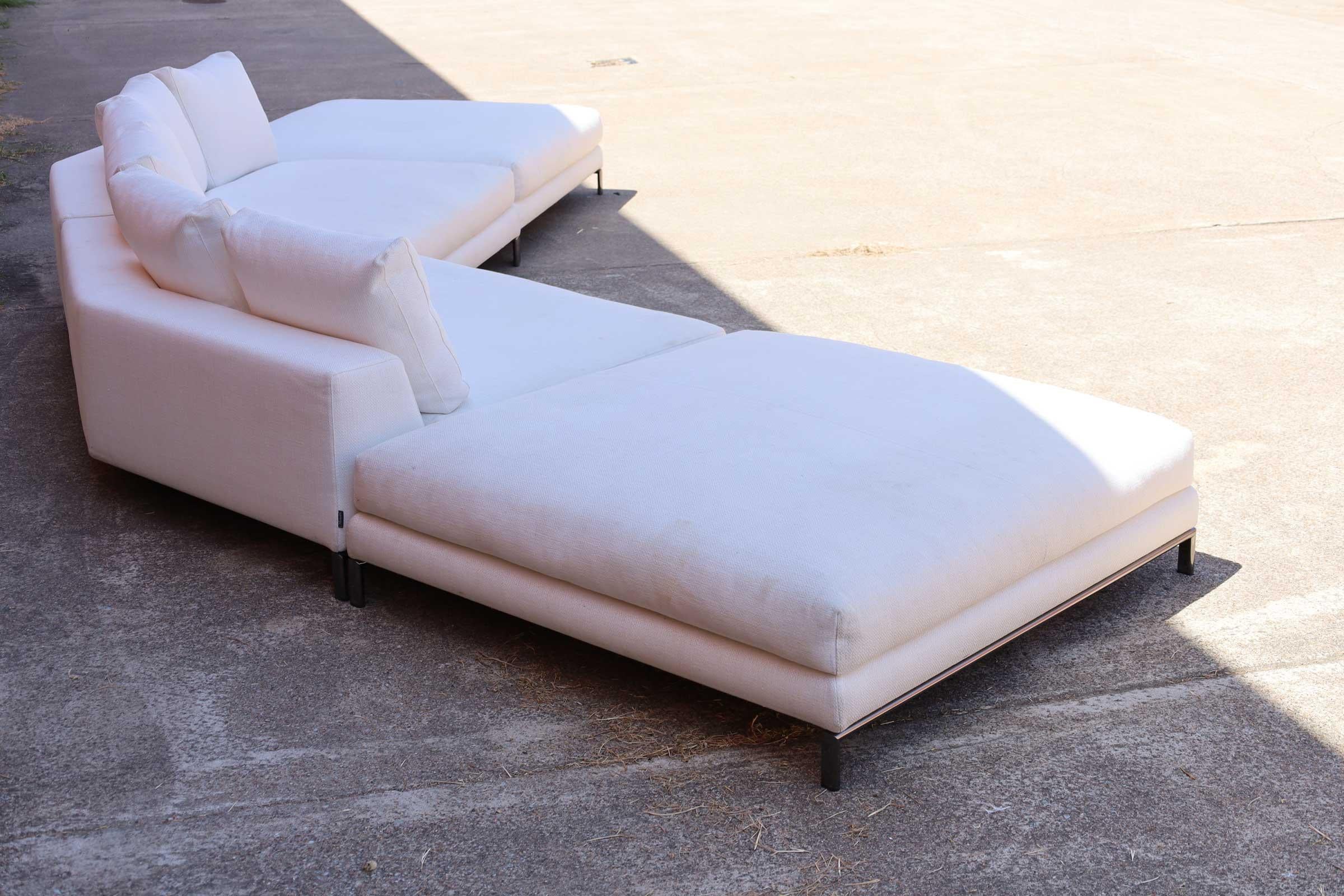 Minotti Sitzgruppe entworfen von Rodolfo Dordoni, 2007 (Aluminium) im Angebot