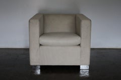 Minotti “Suitcase” Armchair in Pony Skin & “Pelle” Leather