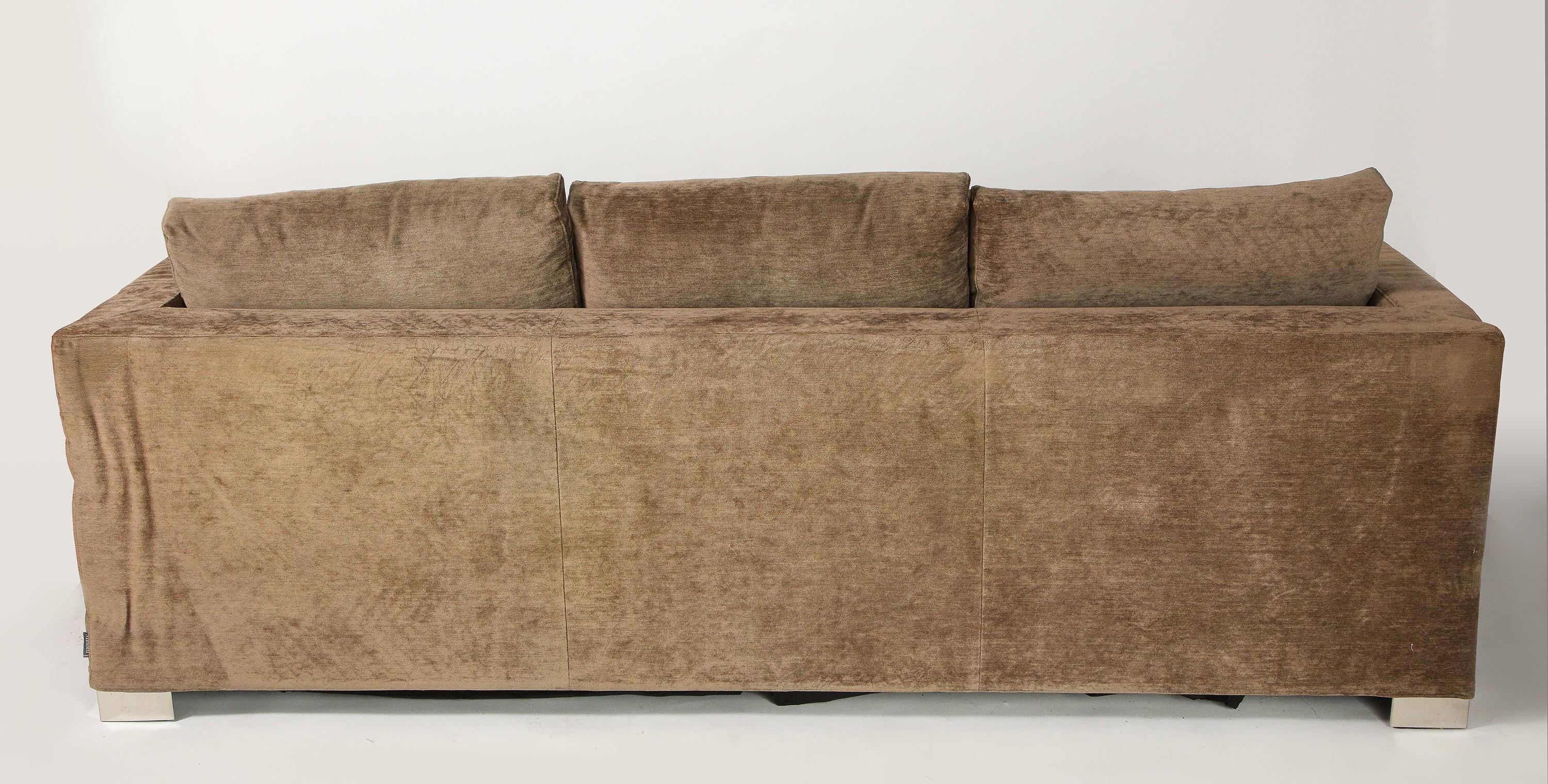 Italian Minotti Three-Seat Sleeper Sofa