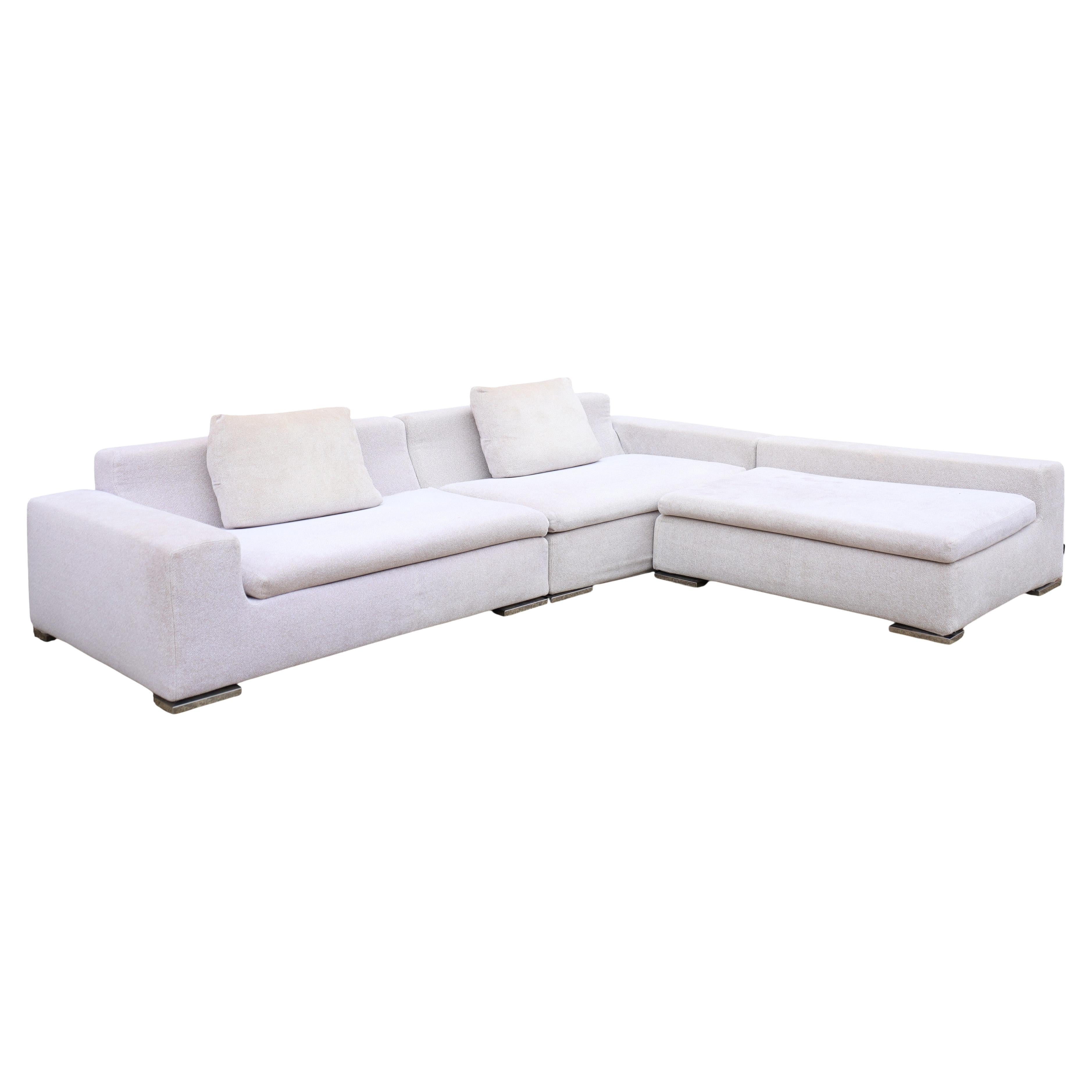 Minotti Three-Section Sectional Sofa For Sale