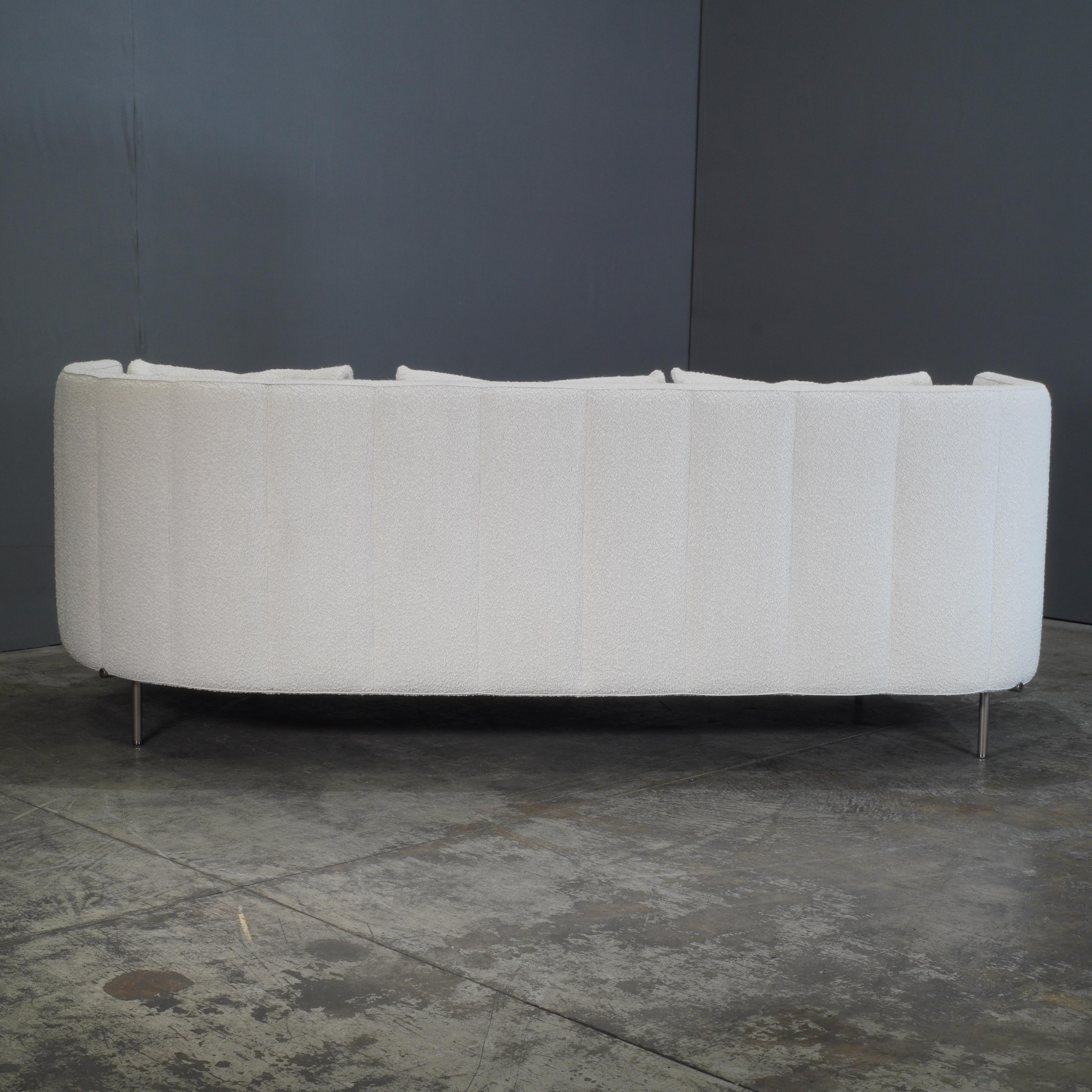 Sofá bajo acodado Minotti Torii en Boucle by Nendo en venta 3