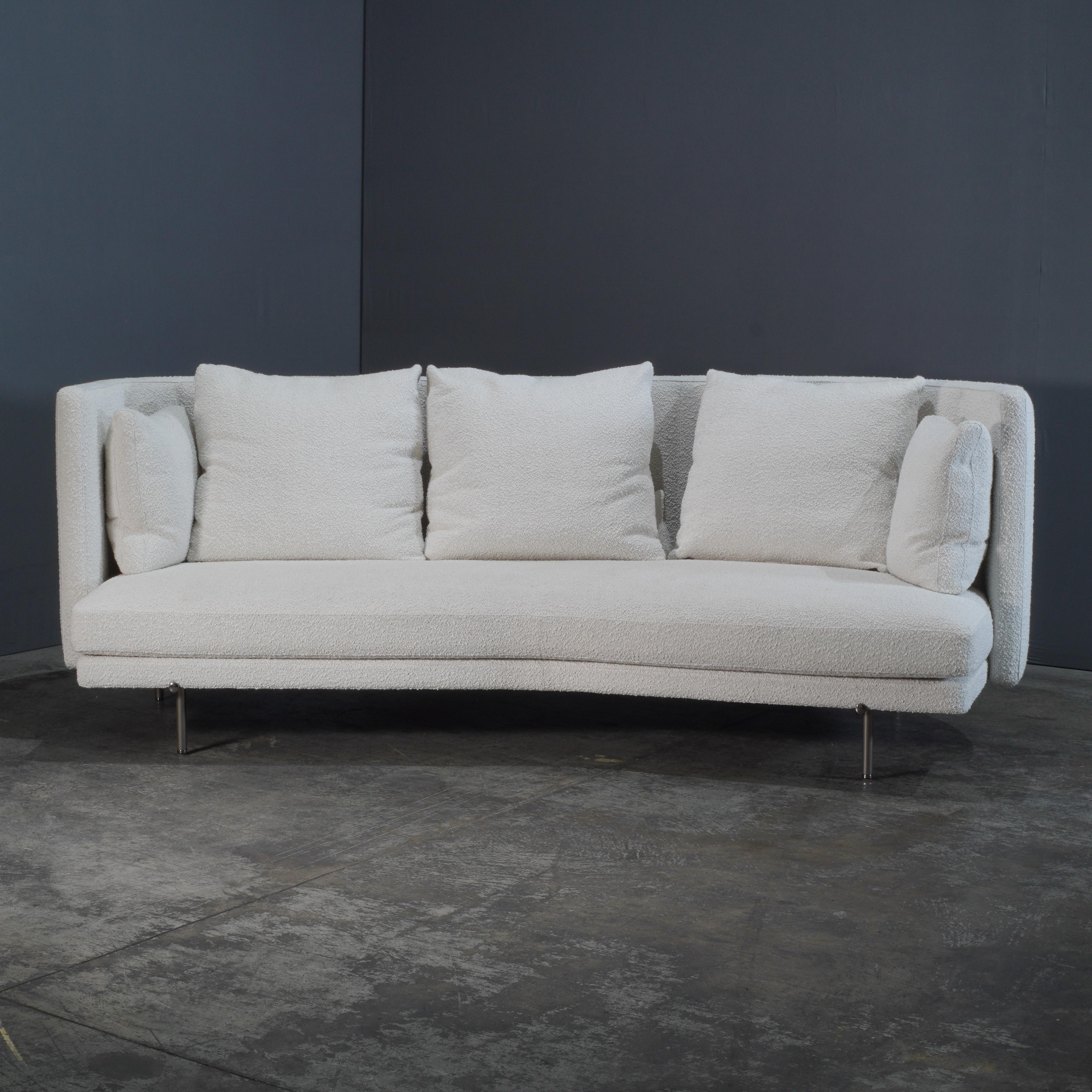 Sofá bajo acodado Minotti Torii en Boucle by Nendo Siglo XXI y contemporáneo en venta