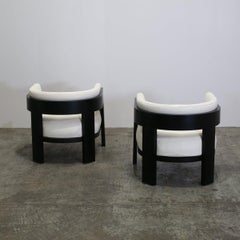 Poltrone Warhol Blac Lac di Minotti, Set di due