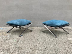 Minotti X Base 'Self' Benches with Custom Kilim Pads