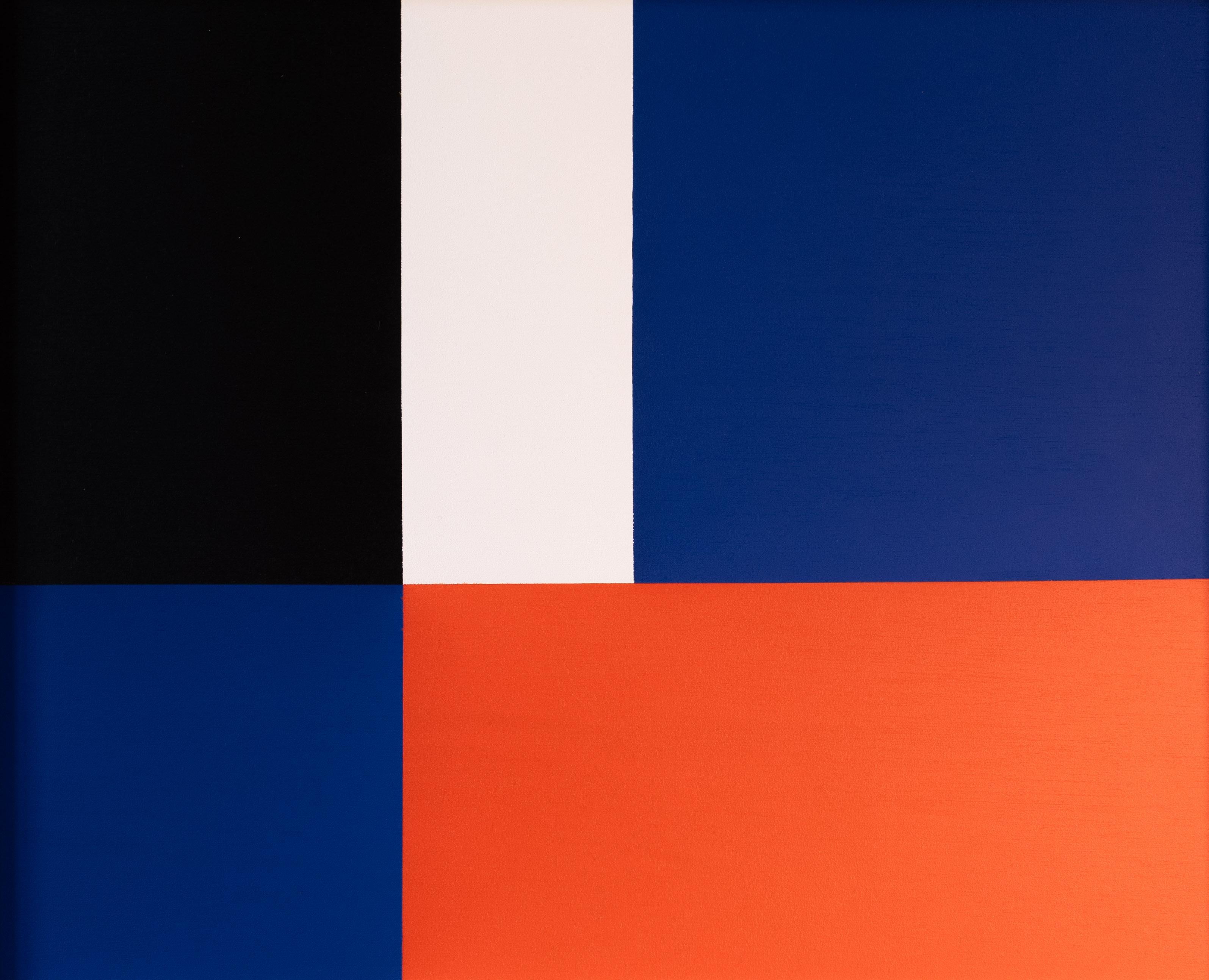 Modularis (pittura astratta, acrilico su legno, pannelli scorrevoli) - Painting Astrattismo geometrico di Minou Delcamposanto