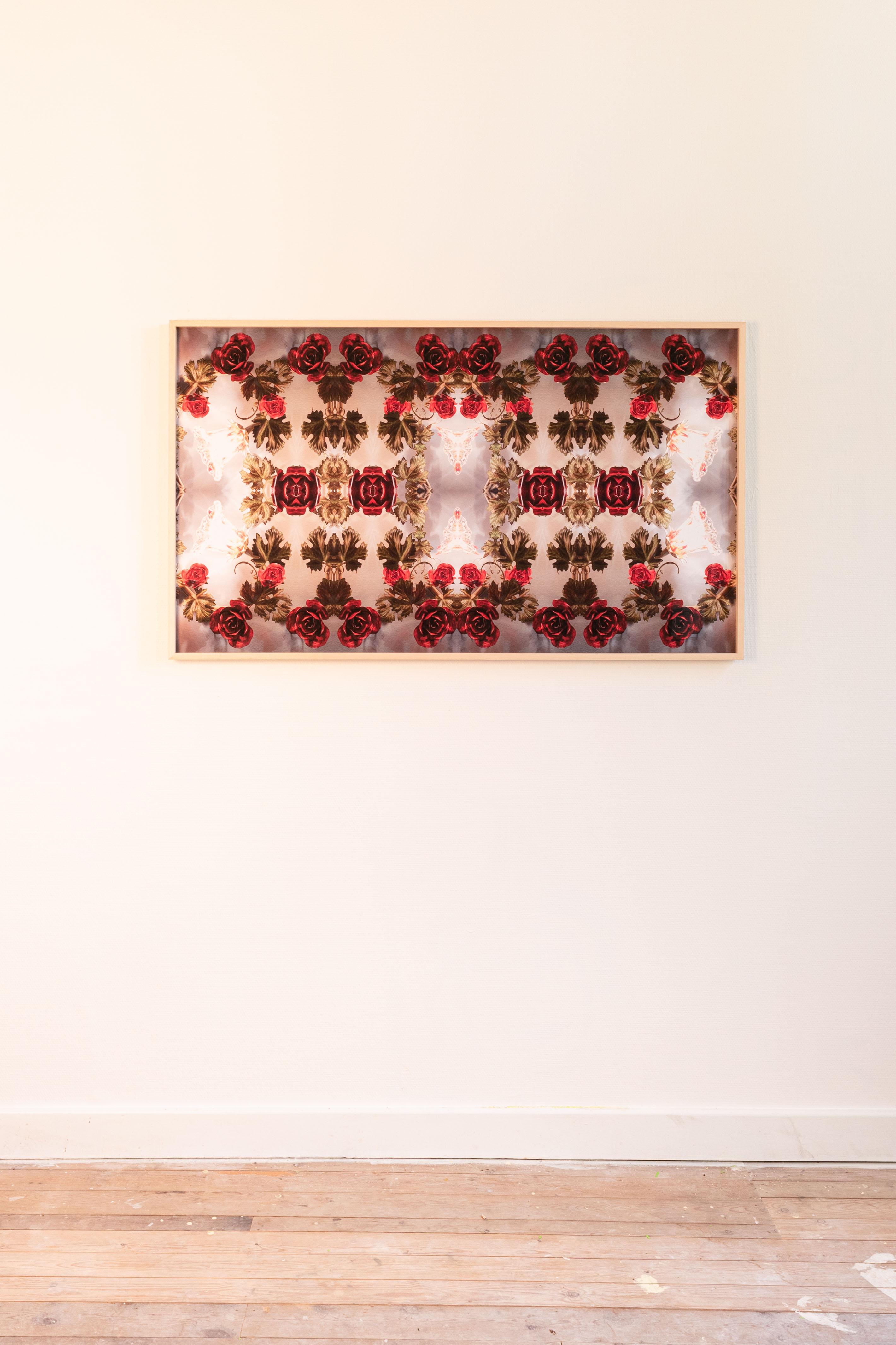 1-Lux – Fotografie Kunst der roten Rosen (Moderne), Photograph, von Minou Delcamposanto