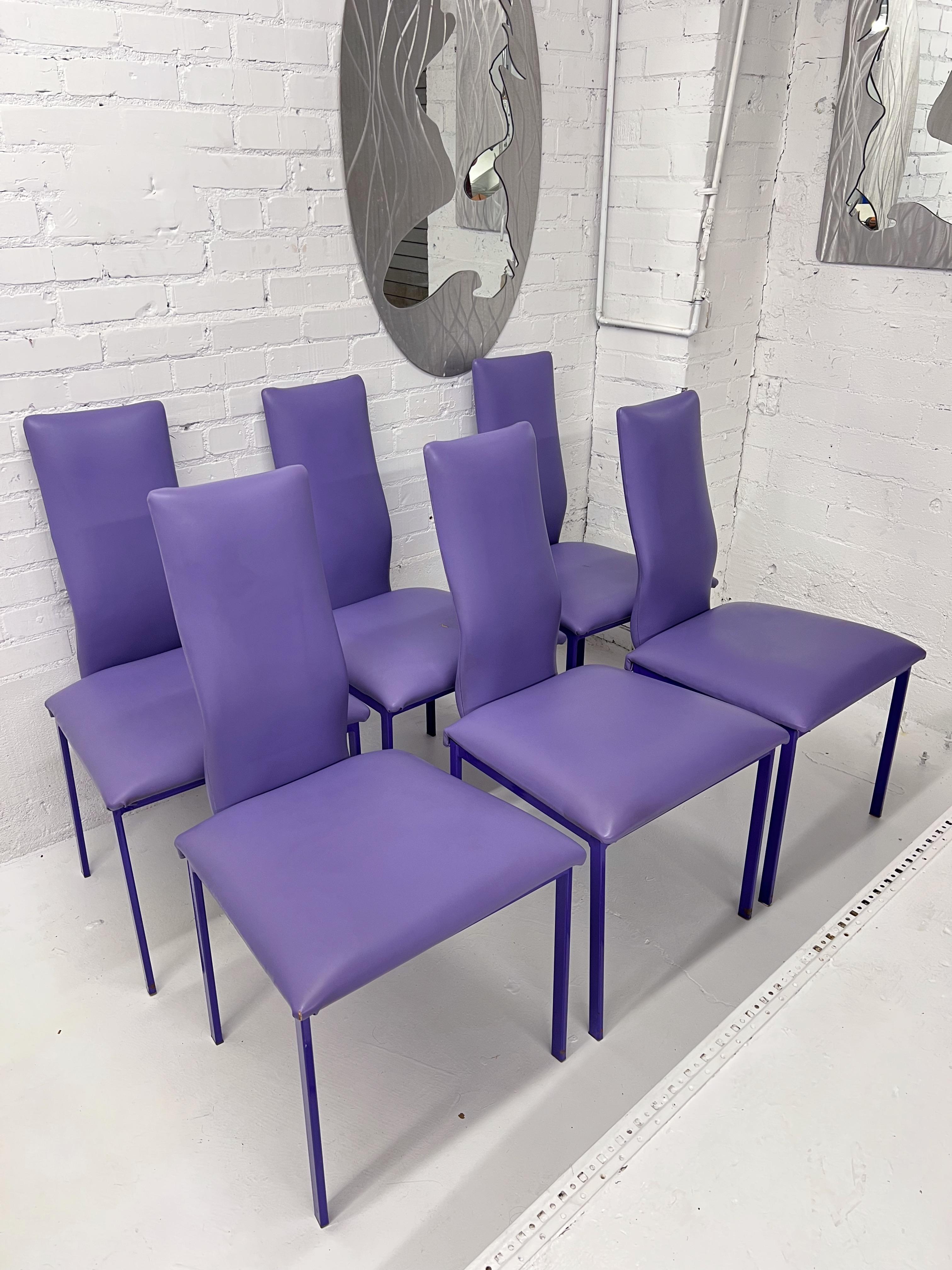 purple dining chair