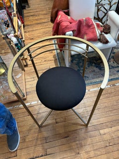 Minson Midcentury Modern Round Painted Metal Dining Table and 4 Chairs