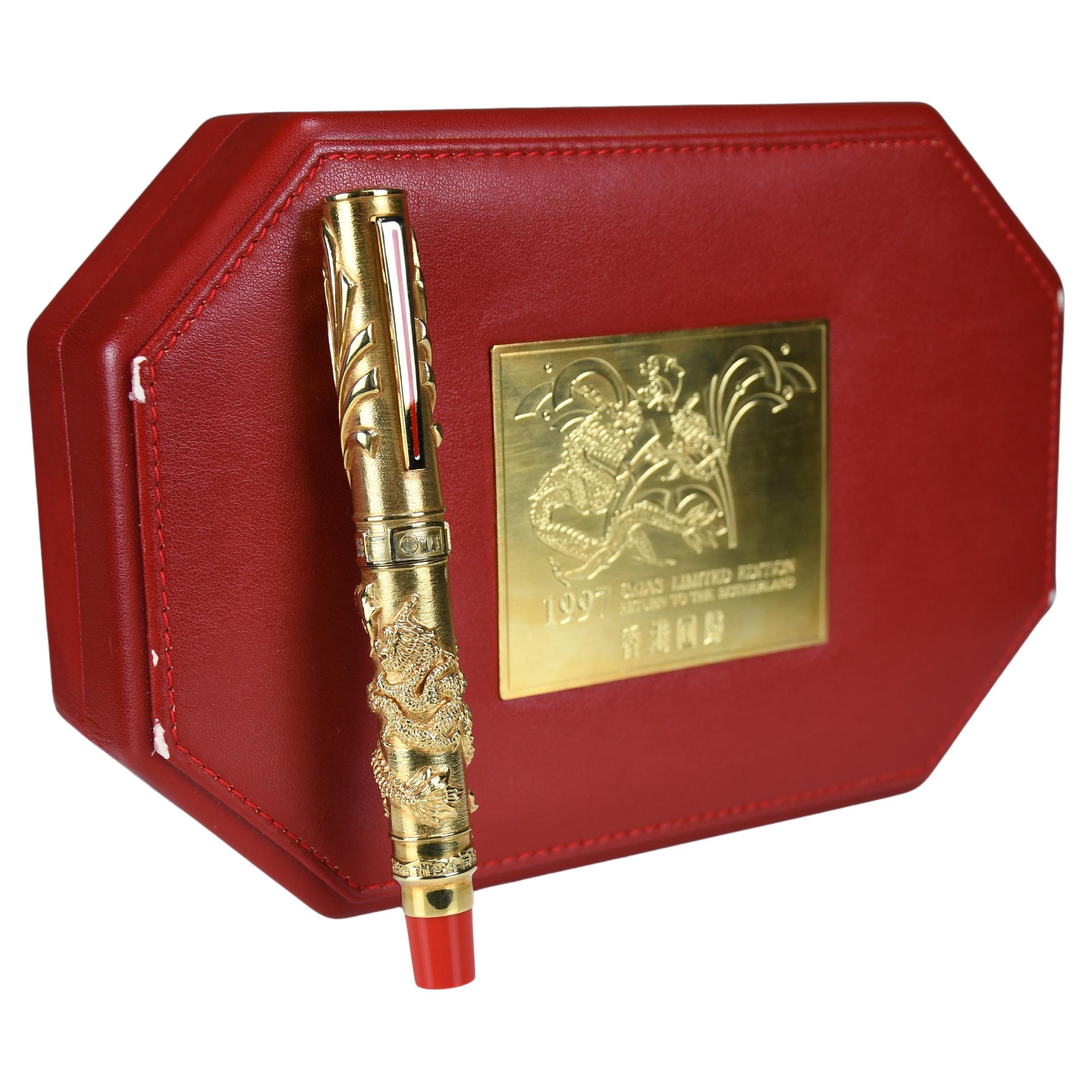 Stylo plume en or 18 carats Mint 1997 Omas "Return to Motherland" édition limitée