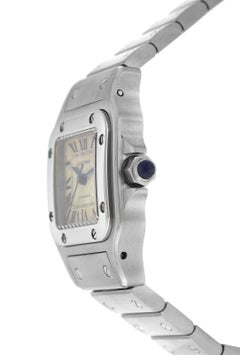 Mint Authentic Ladies Cartier Santos 2423 Stainless Steel Automatic Watch