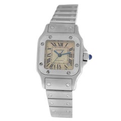 Mint Authentic Ladies Cartier Santos 2423 Stainless Steel Automatic Watch