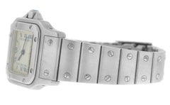 Mint Authentic Ladies Cartier Santos Orologio al quarzo in acciaio inossidabile