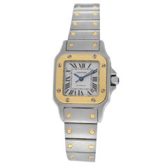 Mint Authentic Ladies Cartier Santos Steel Gold Automatic Watch