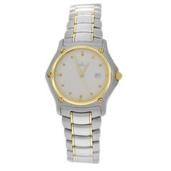 Mint Authentic Ladies Ebel Steel 18 Karat Gold Date Quartz Watch