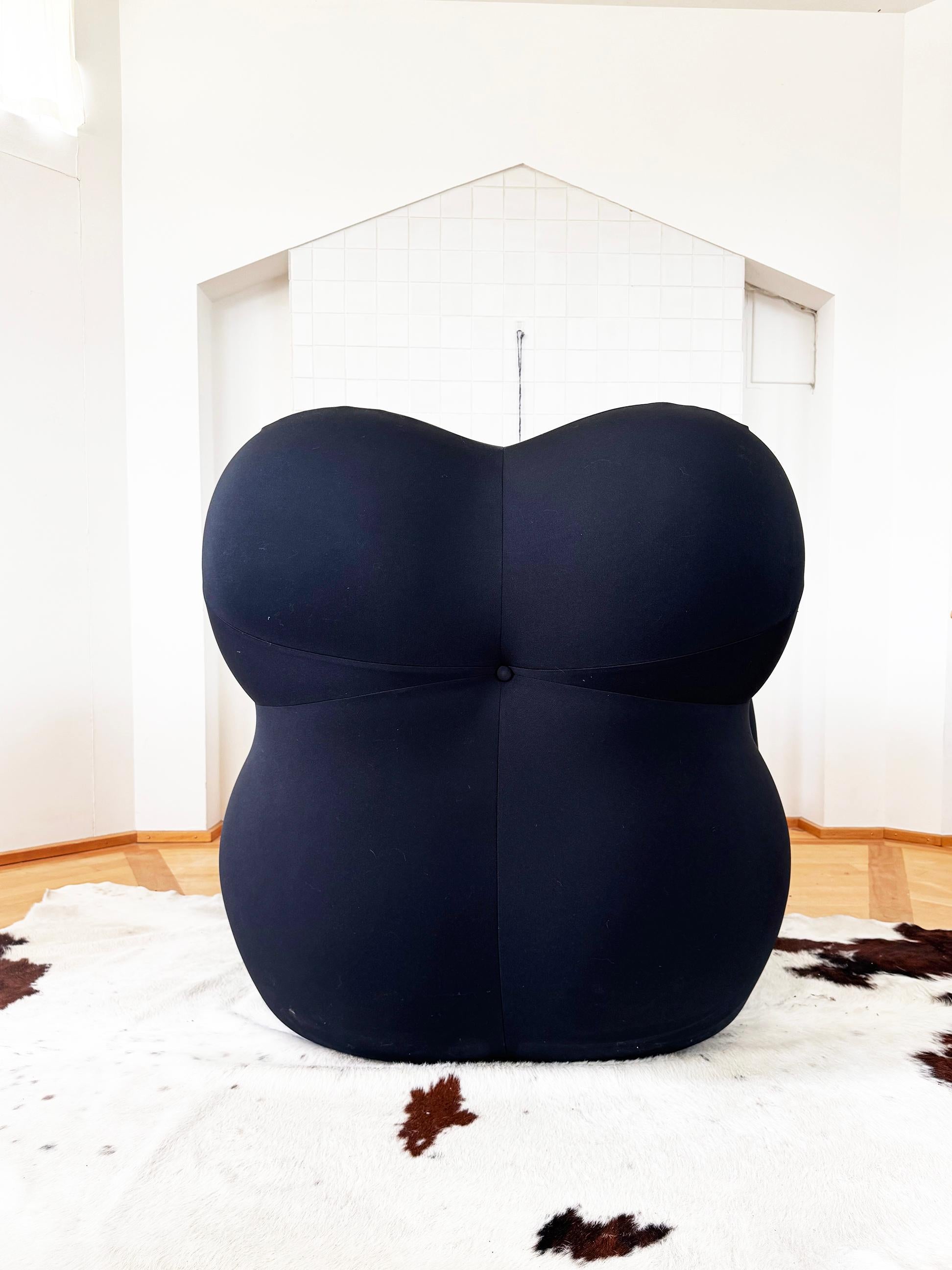 Tissu MINT Black UP5 La Big Mamma UP 2000 Chair & Up6 Ottoman Gaetano Pesce B&B Italia en vente
