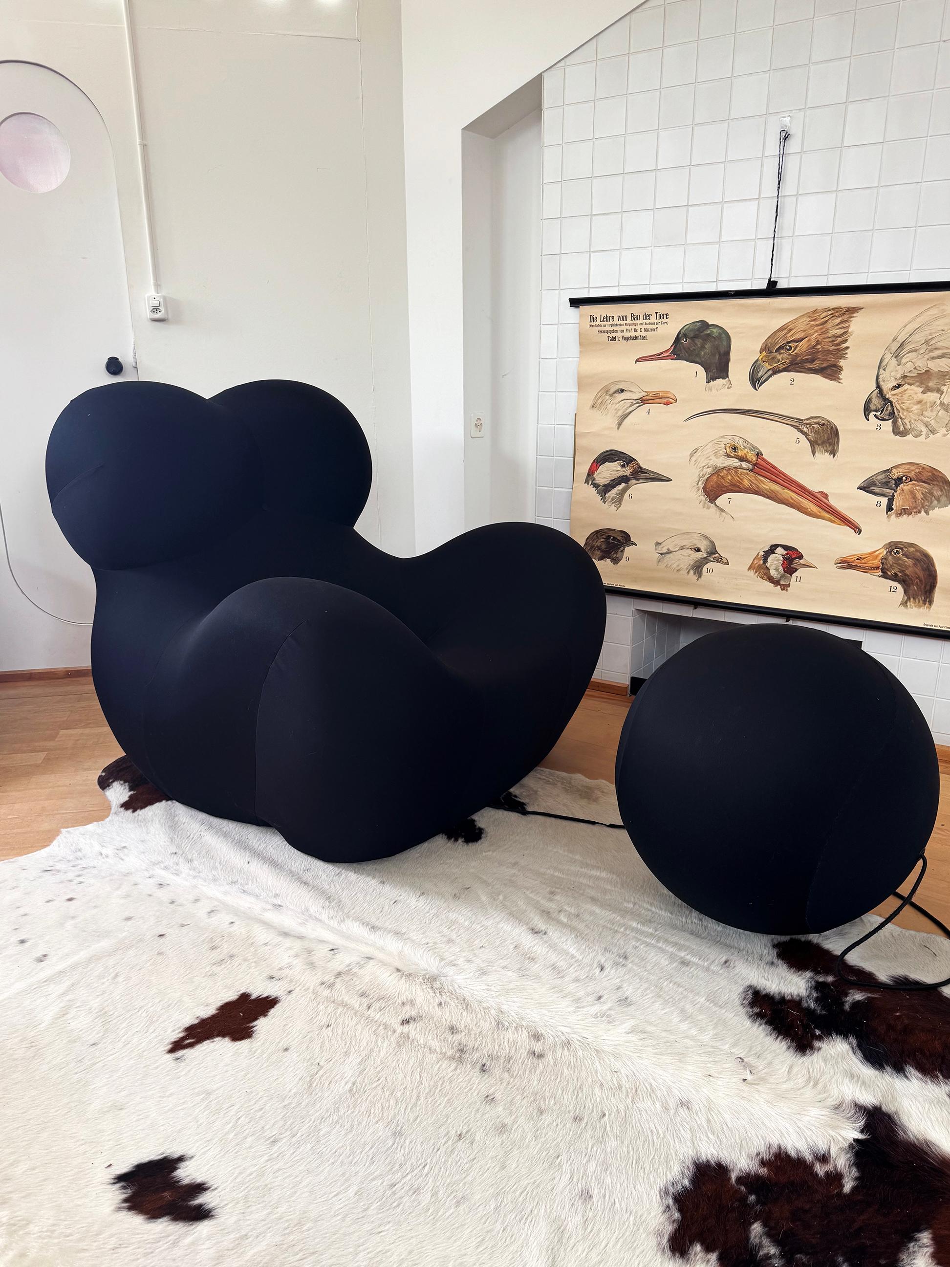 MINT Black UP5 La Big Mamma UP 2000 Chair & Up6 Ottoman Gaetano Pesce B&B Italia en vente 1