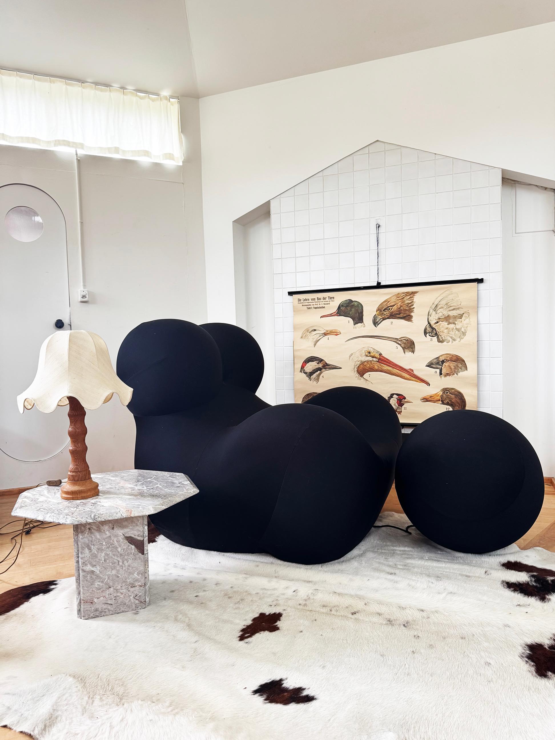 MINT Black UP5 La Big Mamma UP 2000 Chair & Up6 Ottoman Gaetano Pesce B&B Italia en vente 2