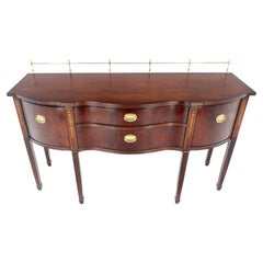 MINT Messing Gallery Crotch Mahagoni Serpentinenfront Federal Sideboard Thomasvill, MINT