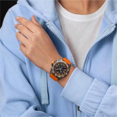 Breitling Endurance Pro Chronometer Black Dial Orange Strap X823100