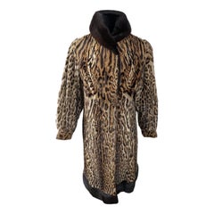 Menta chaqueta de piel de ocelote maduro de Brezil Talla 8/M