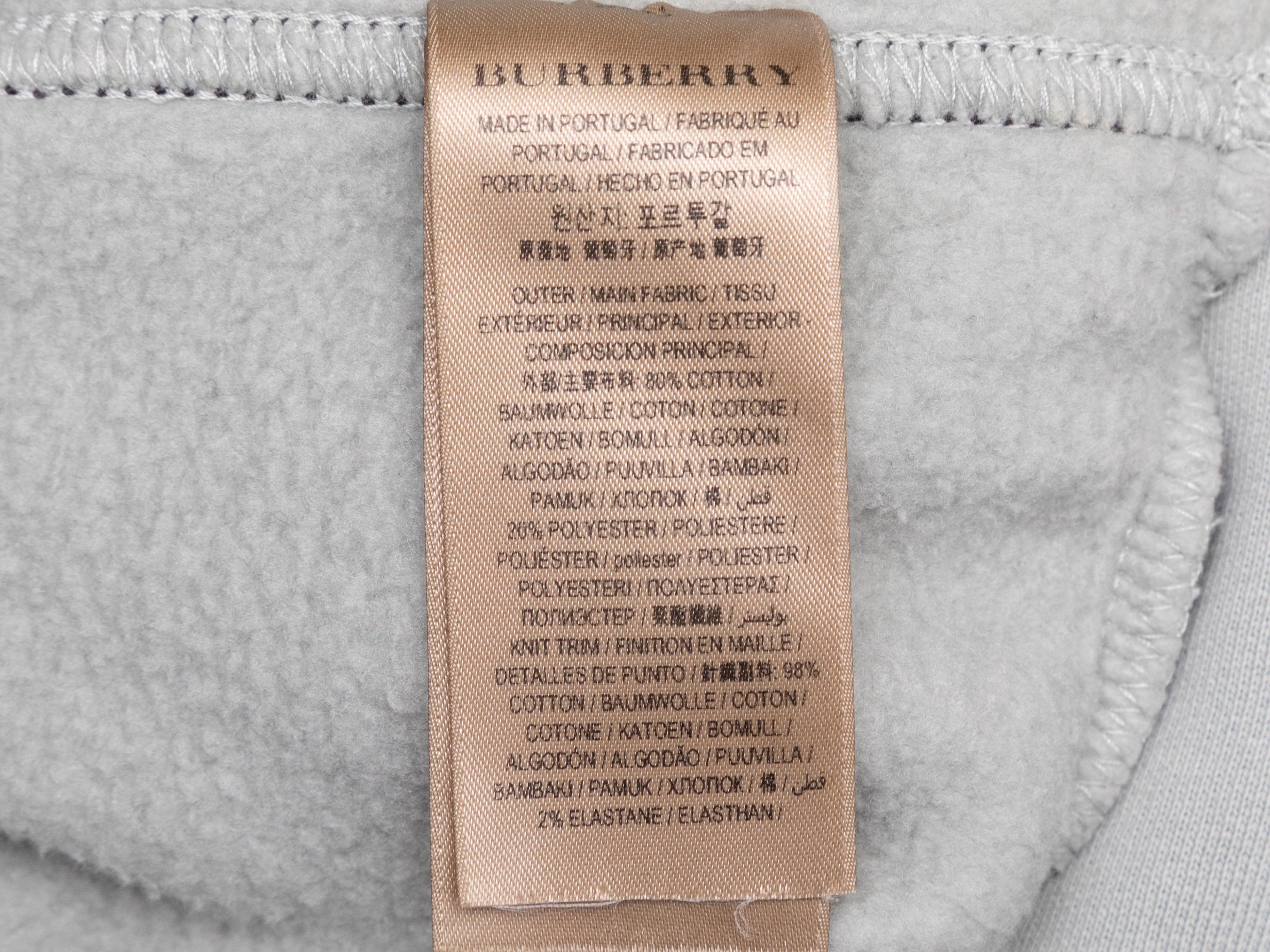 Mint Burberry Sweatshirt mit Rundhalsausschnitt Größe US M Damen im Angebot