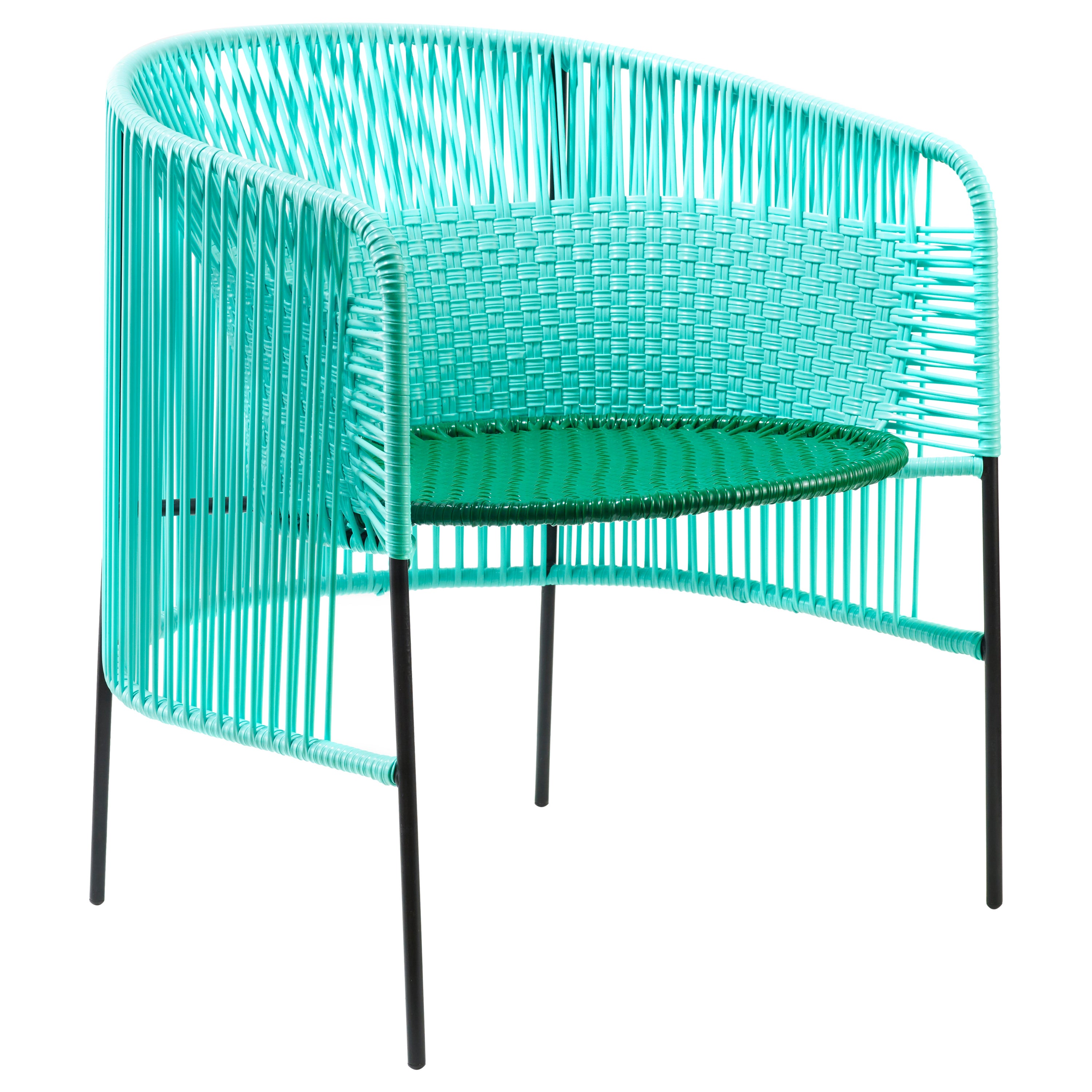 Mint Caribe Lounge Chair by Sebastian Herkner For Sale