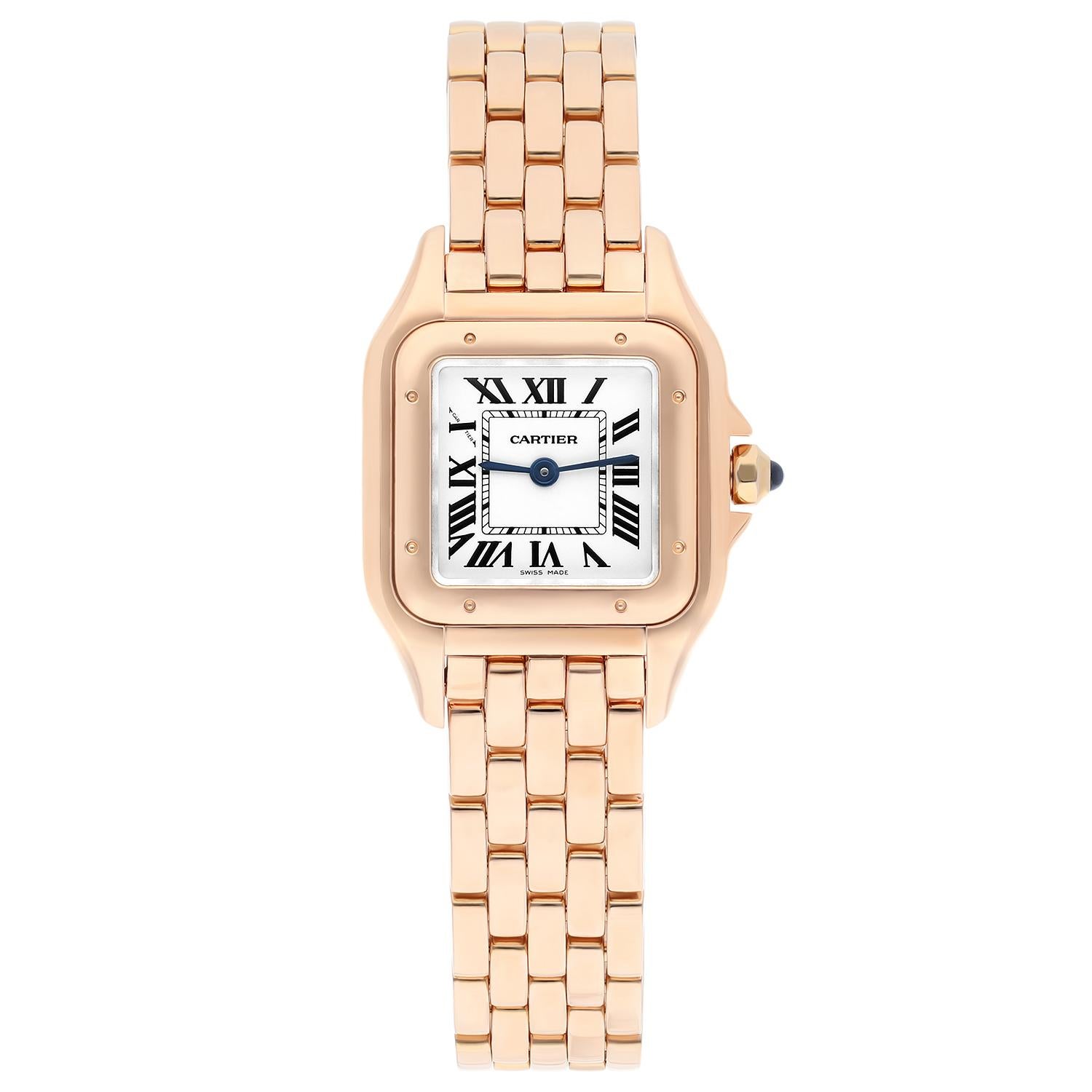 At once a watch and jewel, the Panthère de Cartier timepiece is one of the most distinctive Cartier designs. Born in the 80s and more contemporary than ever, it is a true style icon for women who wish never to go unnoticed.

Panthère de Cartier