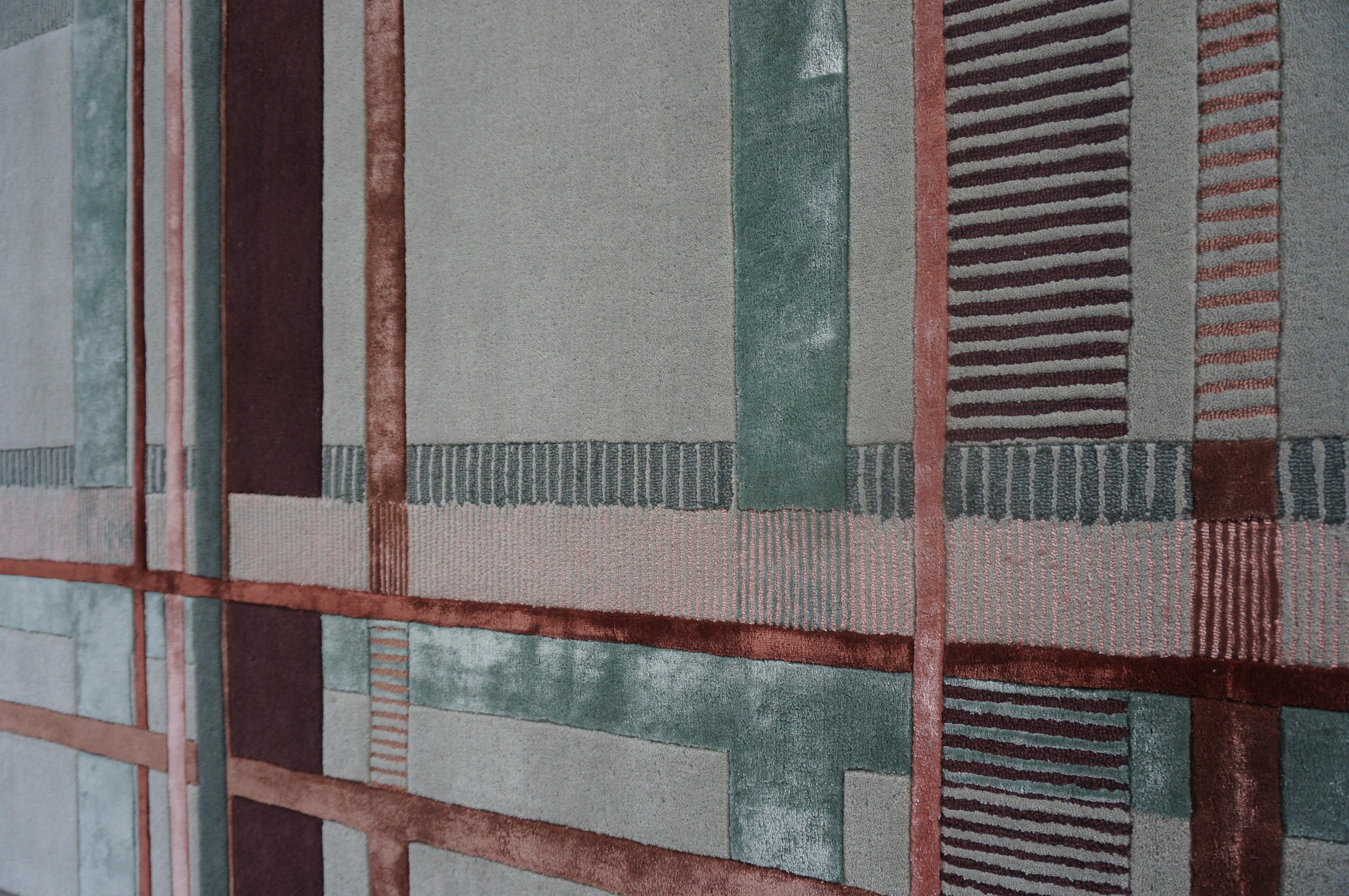 Mint Chocolate Rug by Volver Studios For Sale 3